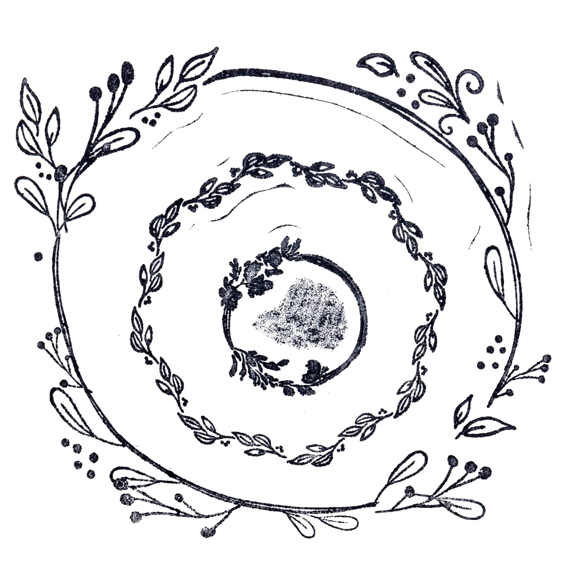 Nesting Circle Wreath Wood Stamp Set by Recollections™